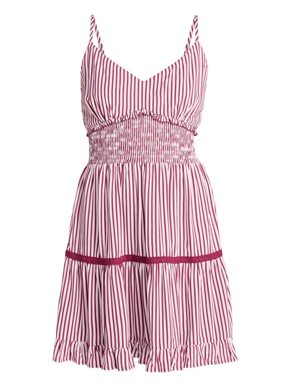 No Boundaries Ruffle Smocked Mini Dress, Women's XXS-XXL - Picture 5 of 5